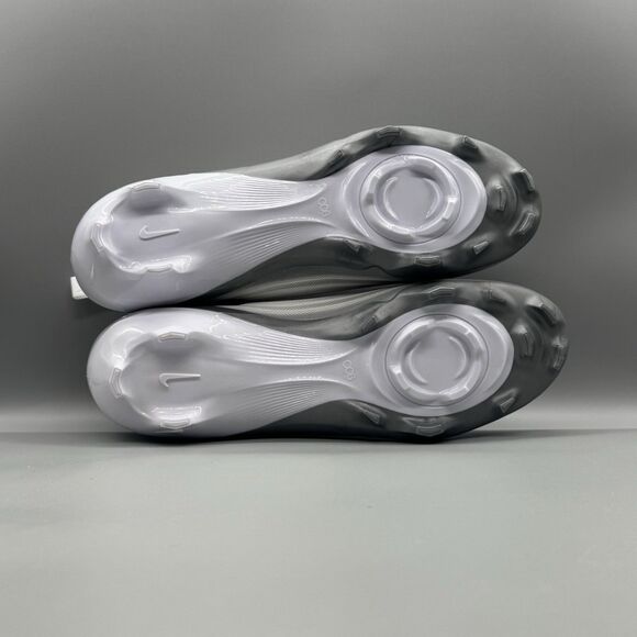 Nike Zoom Air Vapor Pro 1 Football Cleats FB3303-100 White Silver Men’s 12